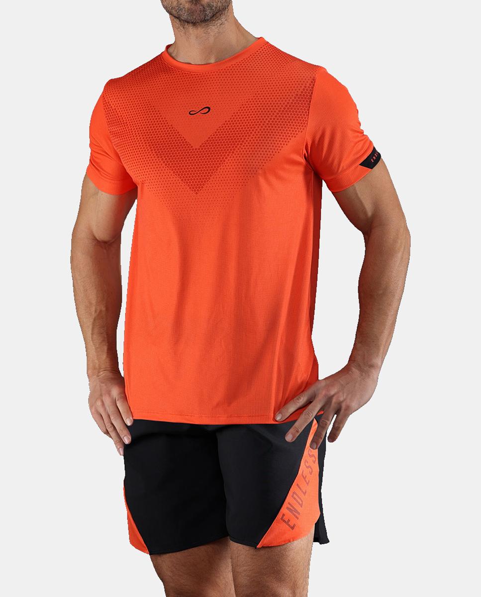 T-Shirt de Homem Ace Peak Endless Laranja-4