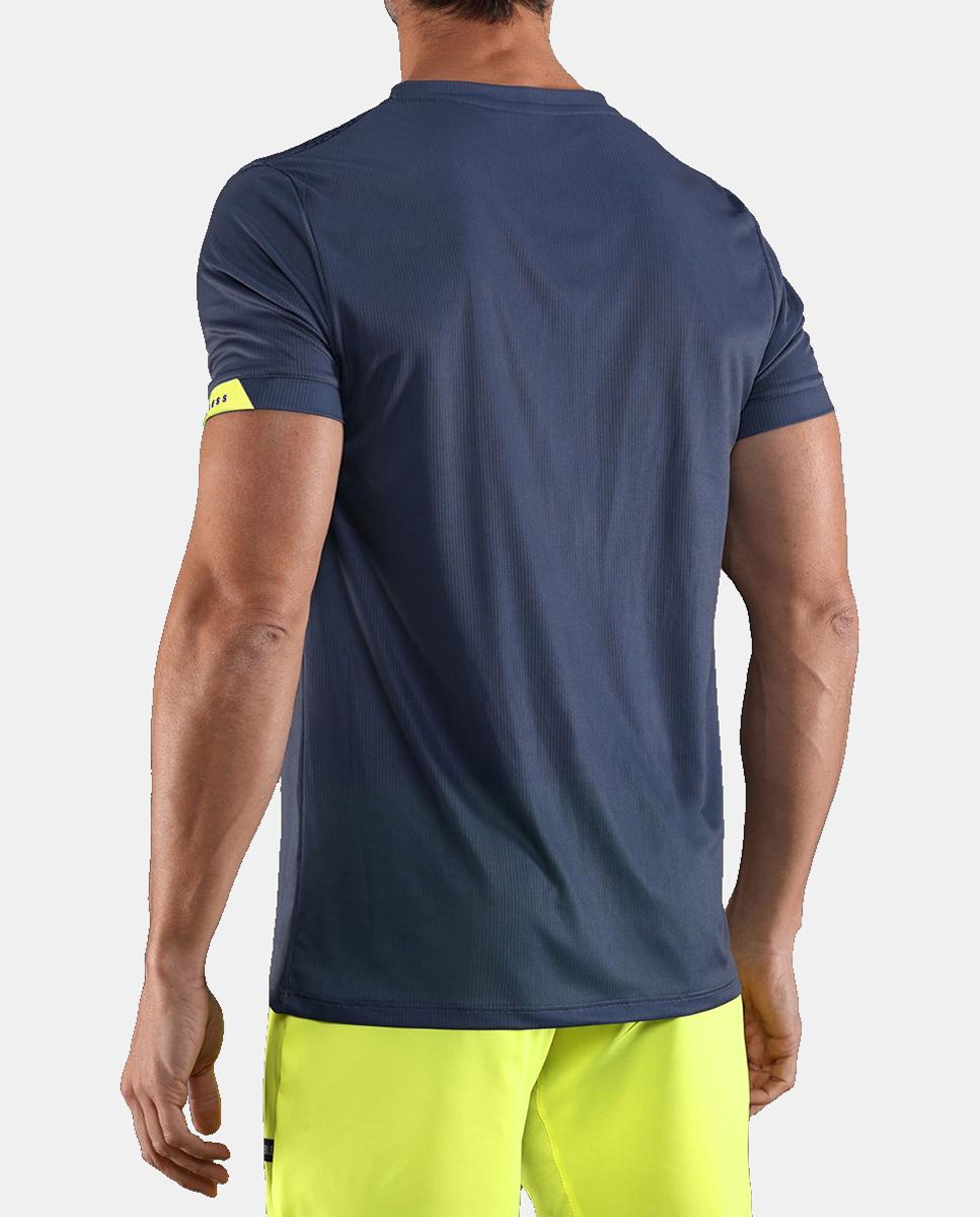 T-Shirt de Homem Ace Peak Endless Azul denim-2