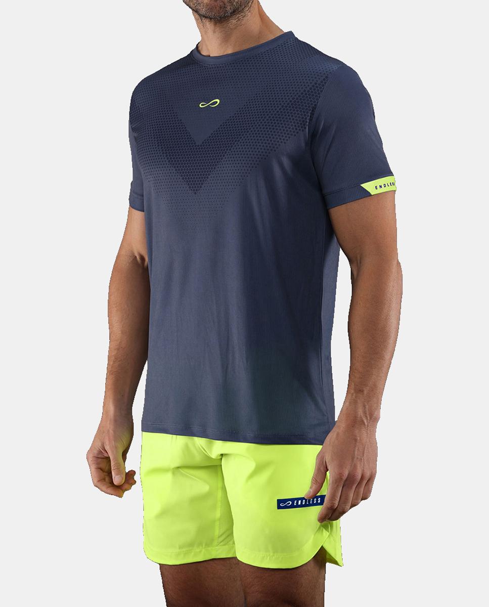 T-Shirt de Homem Ace Peak Endless Azul denim-5