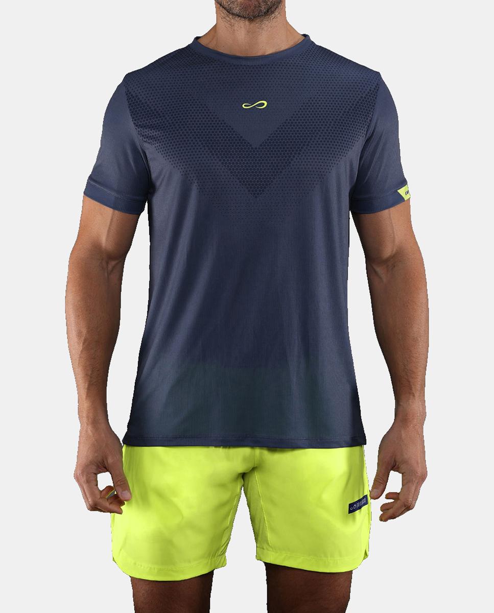 T-Shirt de Homem Ace Peak Endless Azul denim-7