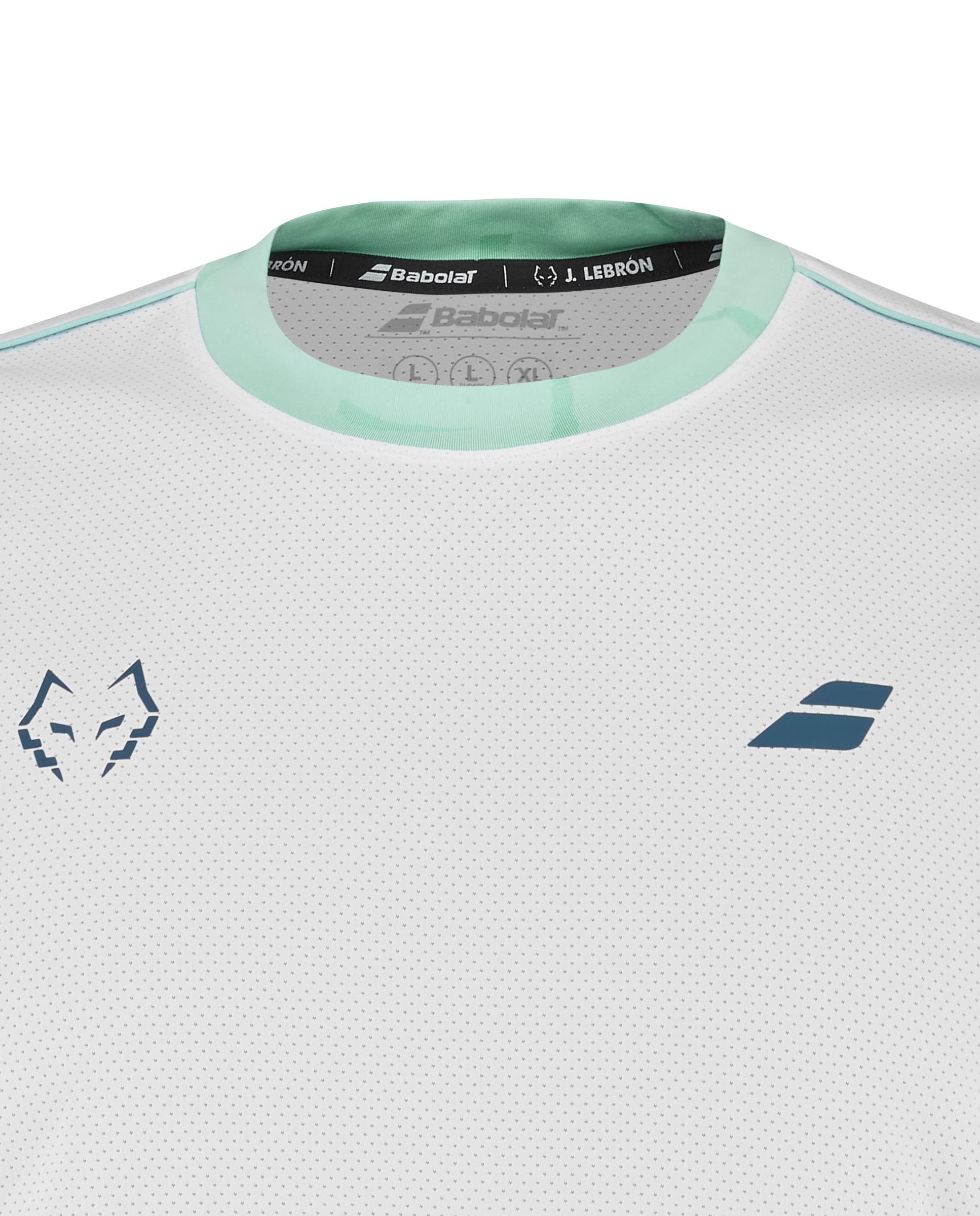 Camiseta Crew Neck Tee J. Lebron Babolat - Blanco Blanco-4