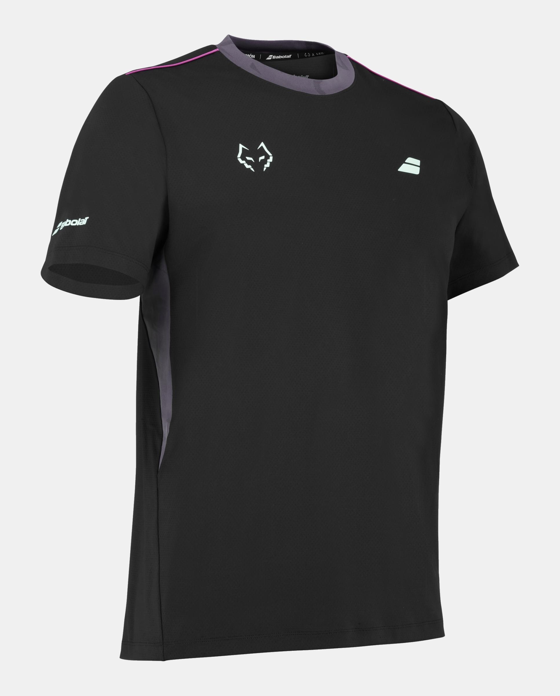 Camiseta Crew Neck Tee J. Lebron Babolat - Negro Negro-3