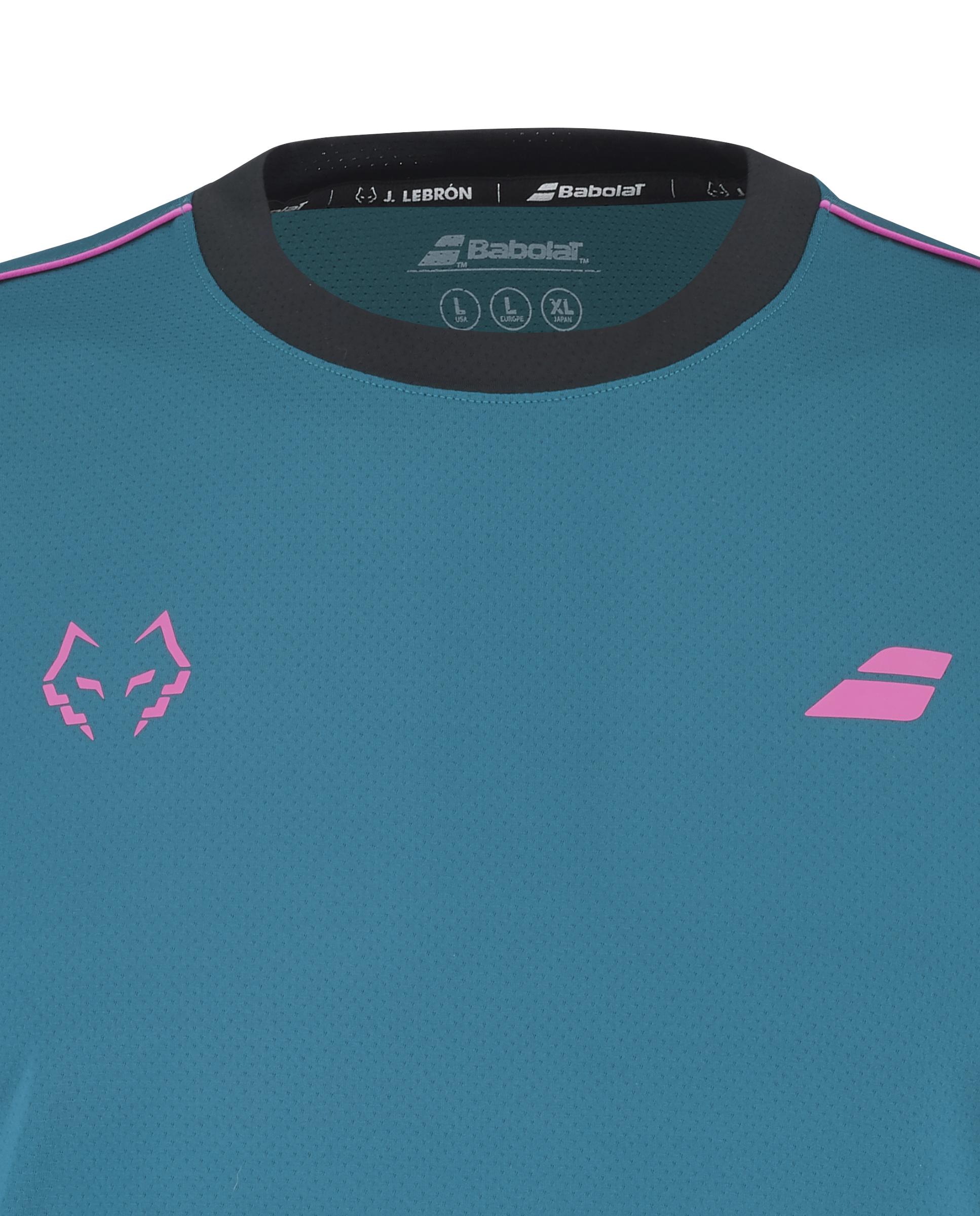 Camiseta Crew Neck Tee J. Lebron Babolat - Azul Azul-4