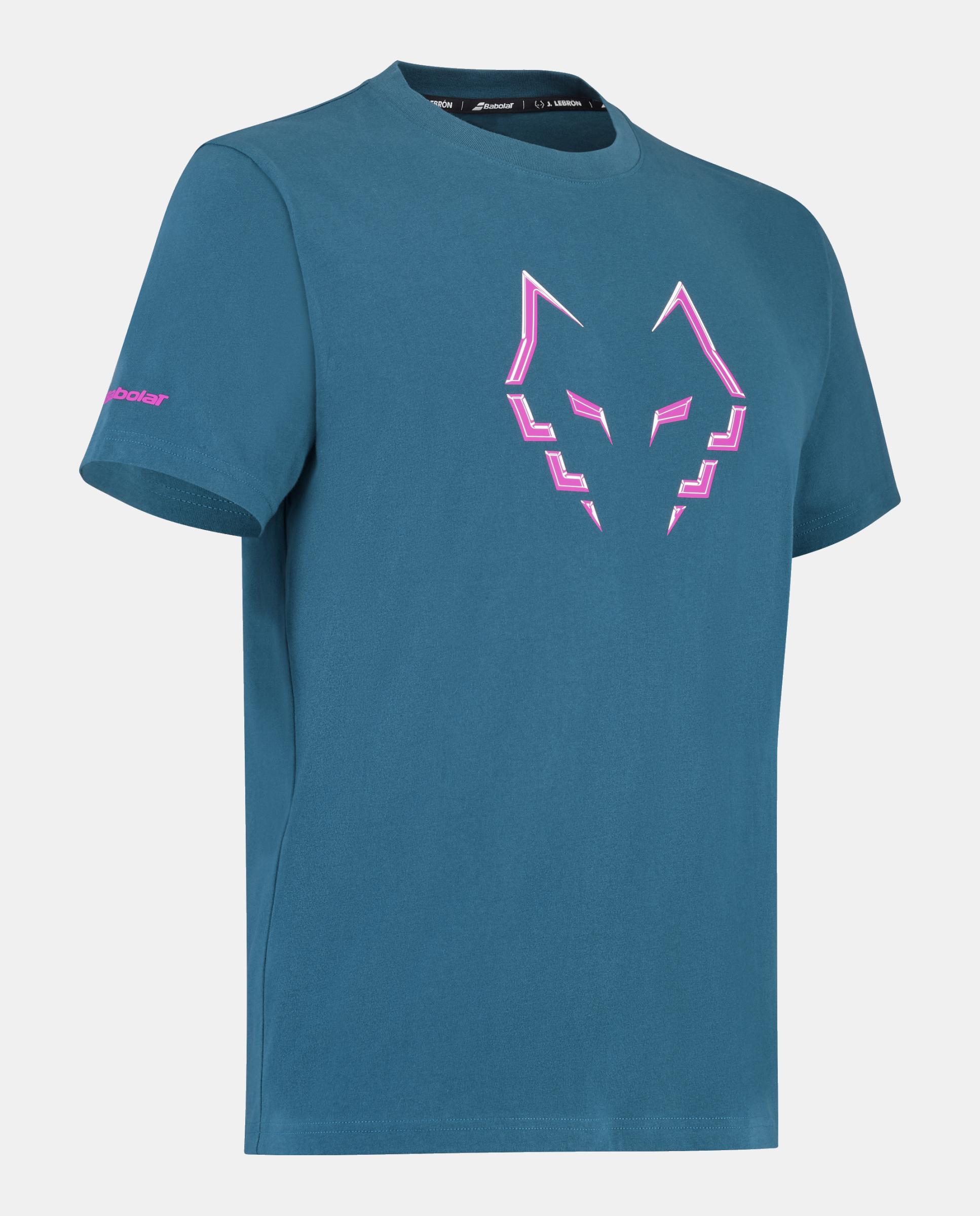 Camiseta Cotton Tee J. Lebron Babolat - Azul Azul-3