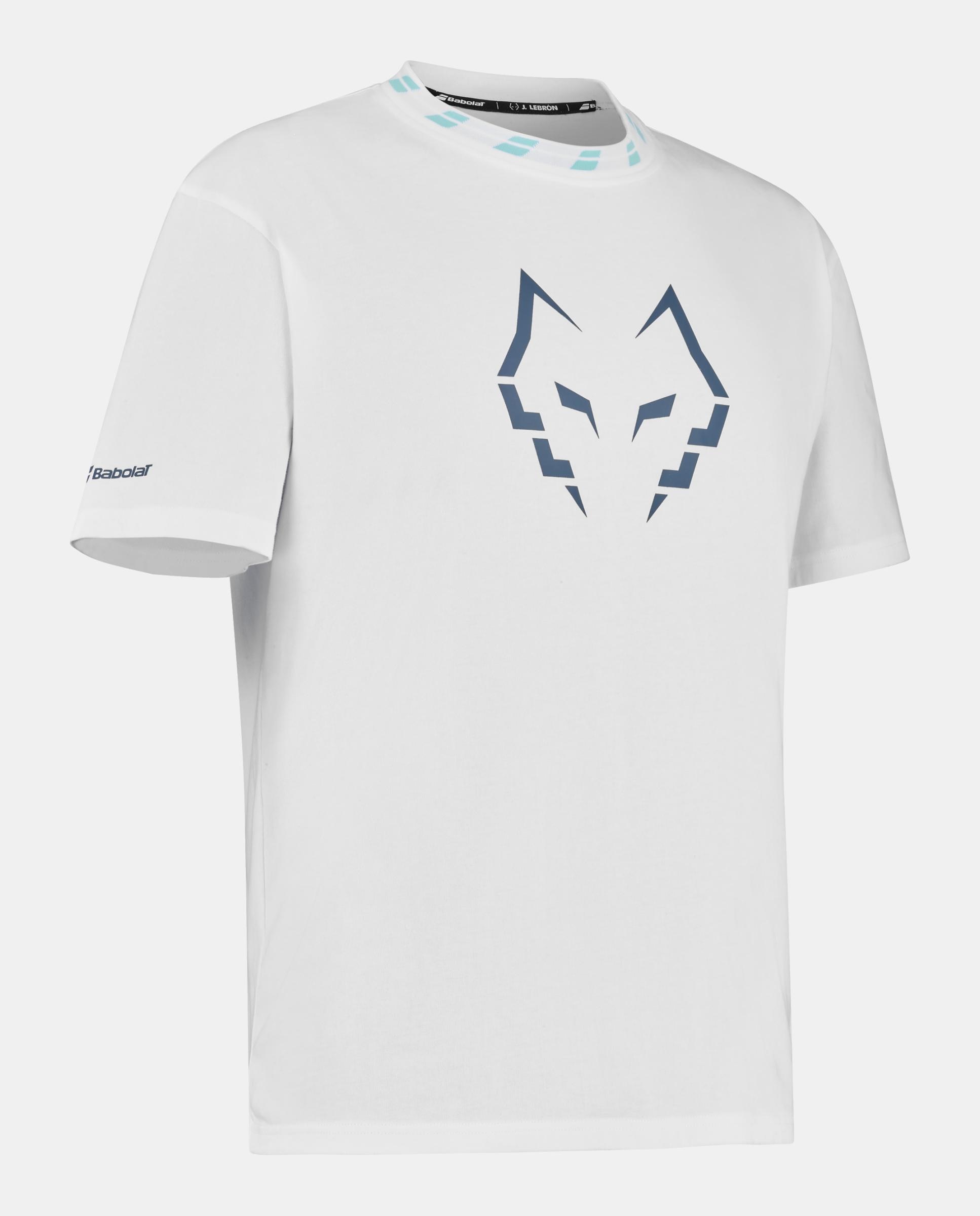 Camiseta Cotton Tee Wide J. Lebron Babolat - Blanco Blanco-3
