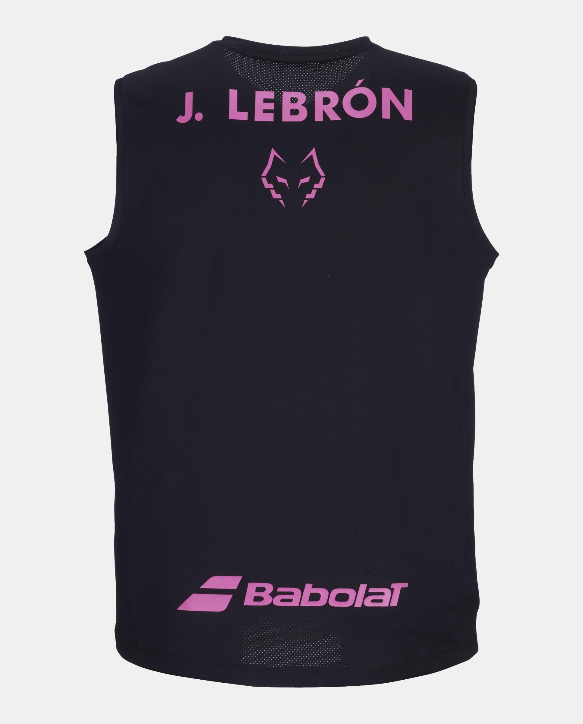 Camiseta Muscle Tank J. Lebron Babolat - Negro Negro-2