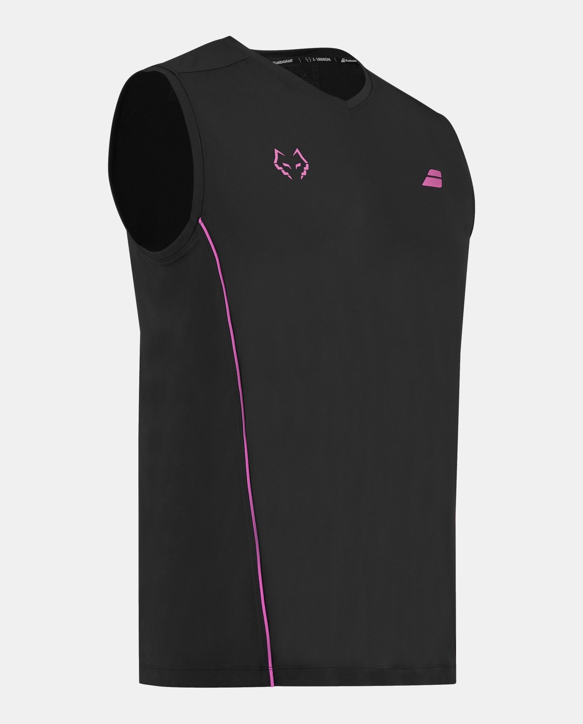 Camiseta Muscle Tank J. Lebron Babolat - Negro Negro-3
