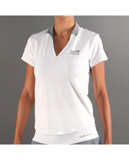 Polo de Mulher Onyx Sleeves Branco-1