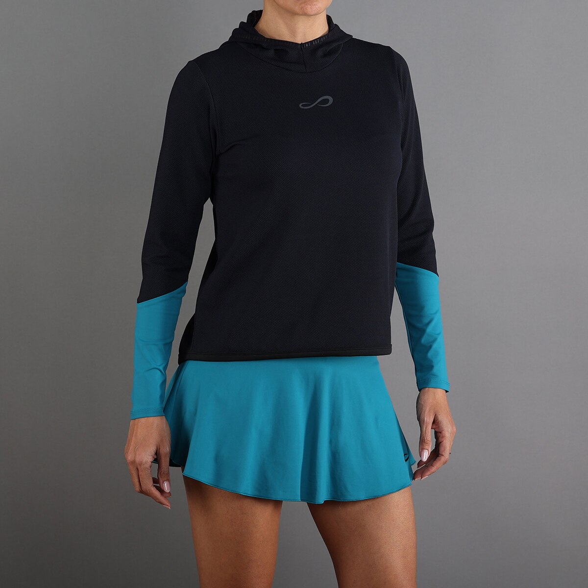 Sweatshirt de Mulher Breath Line Preto / Azul-2