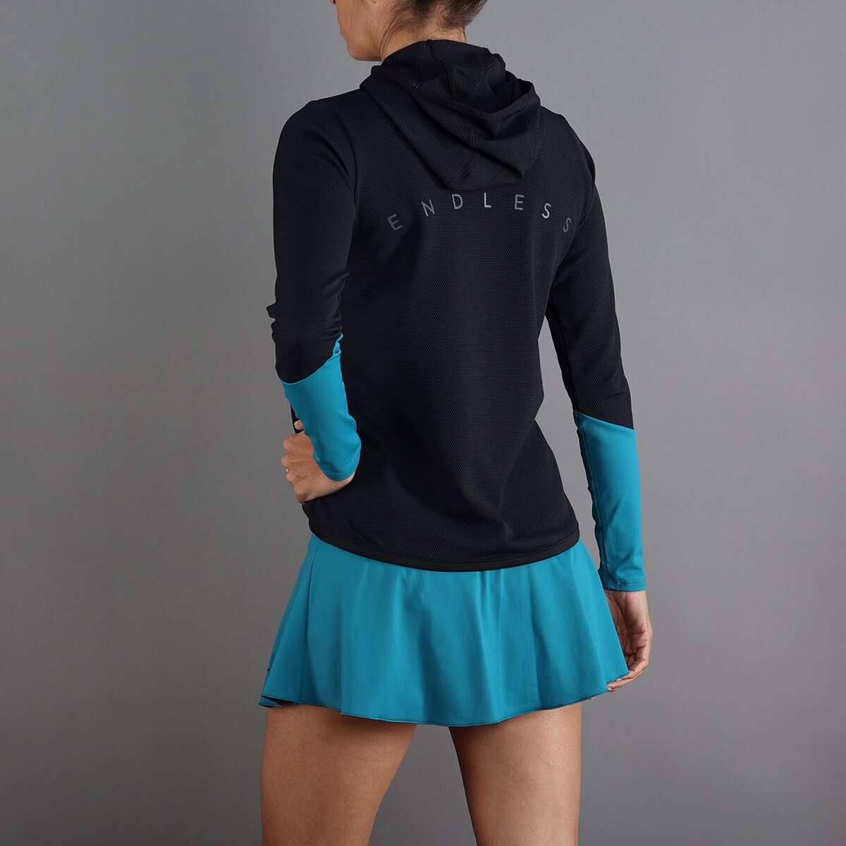 Sweatshirt de Mulher Breath Line Preto / Azul-3
