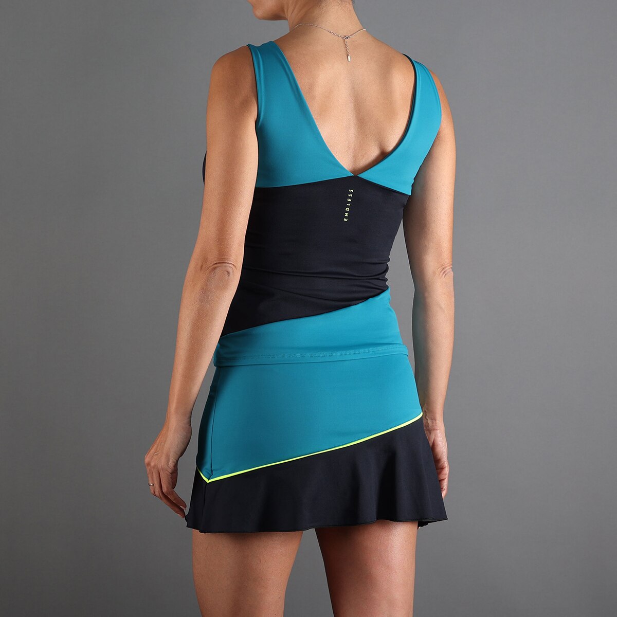 T-shirt de Mulher Curve Azul-3