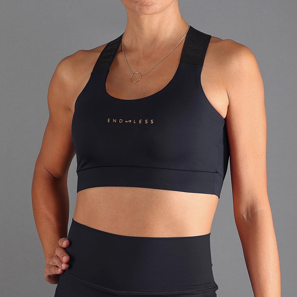 Top de Ténis-Padel Desportivo de Mulher Iconic Preto-1