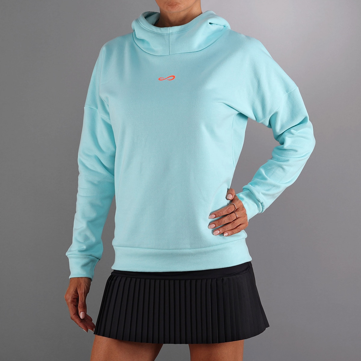Sweatshirt de mulher Hollow Endless Água-marinha-1
