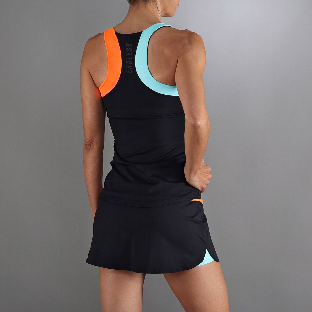 T-shirt de Mulher Race Preto-5