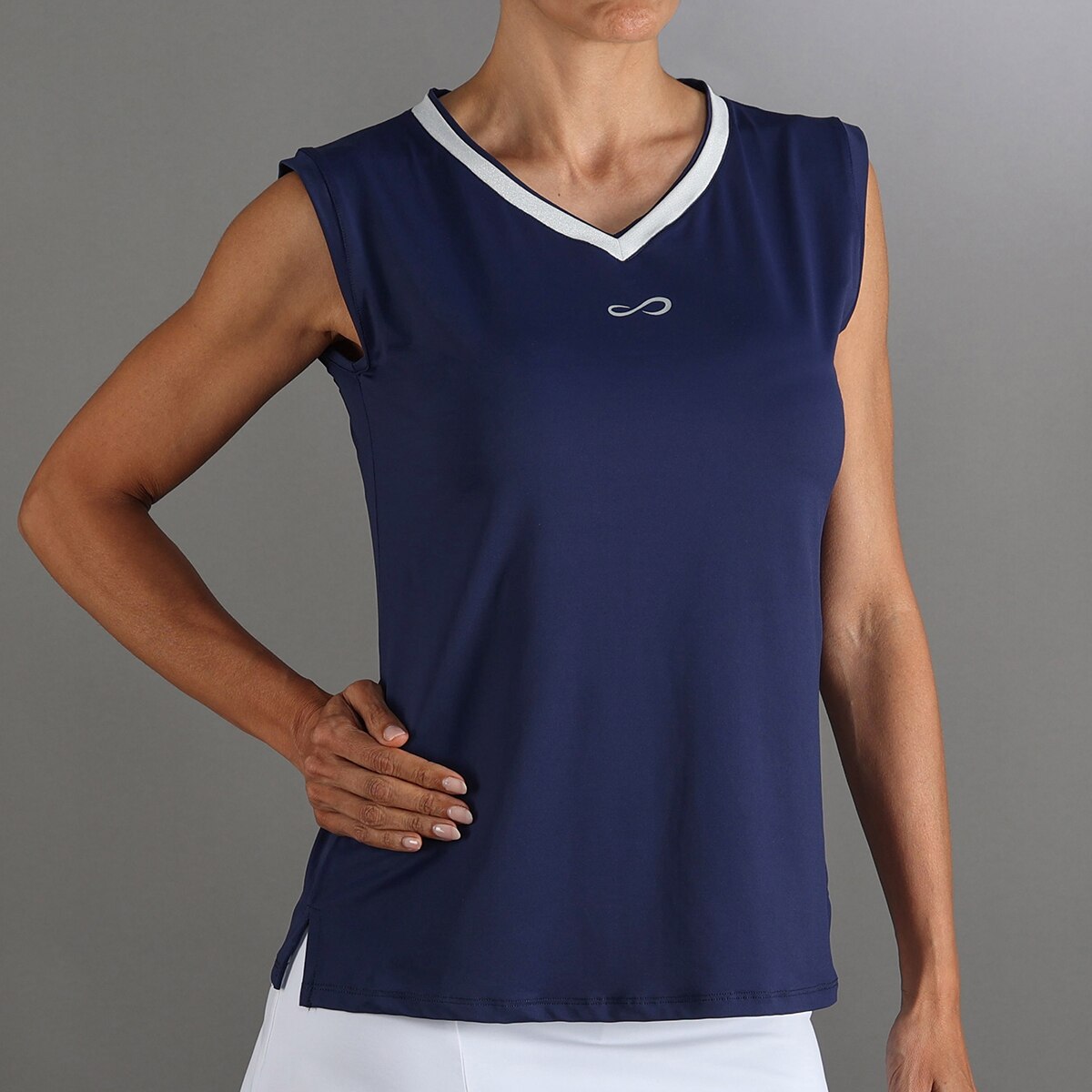 T-shirt Blur Ii de Mulher Azul-marinho-1