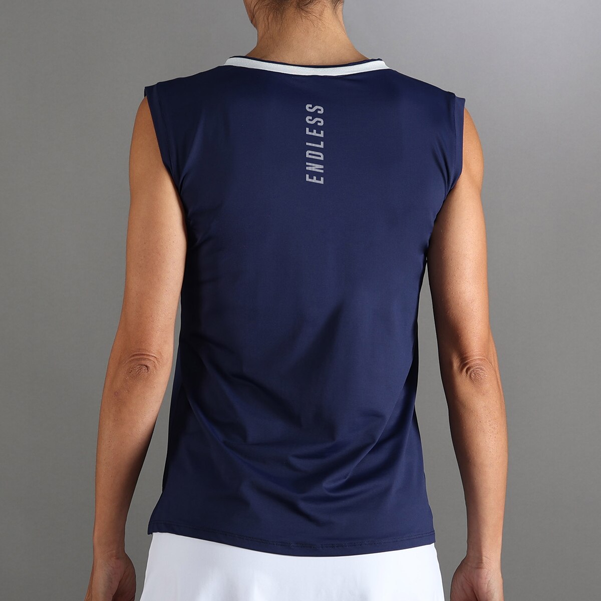 T-shirt Blur Ii de Mulher Azul-marinho-2