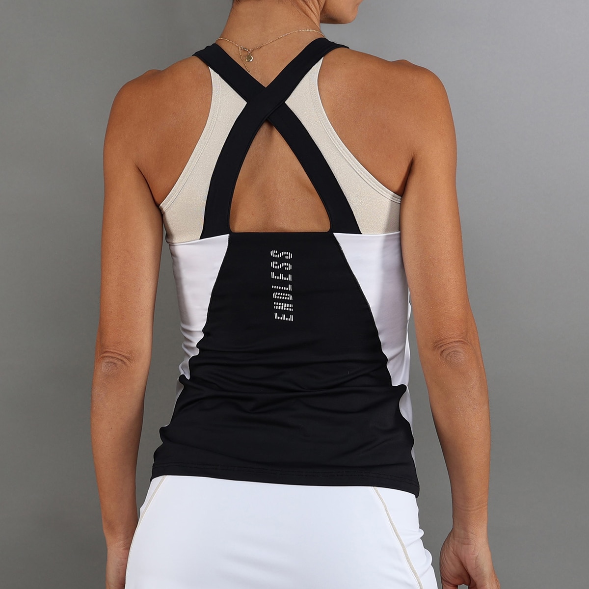 T-shirt de Mulher Grace Cinzento / Preto-1