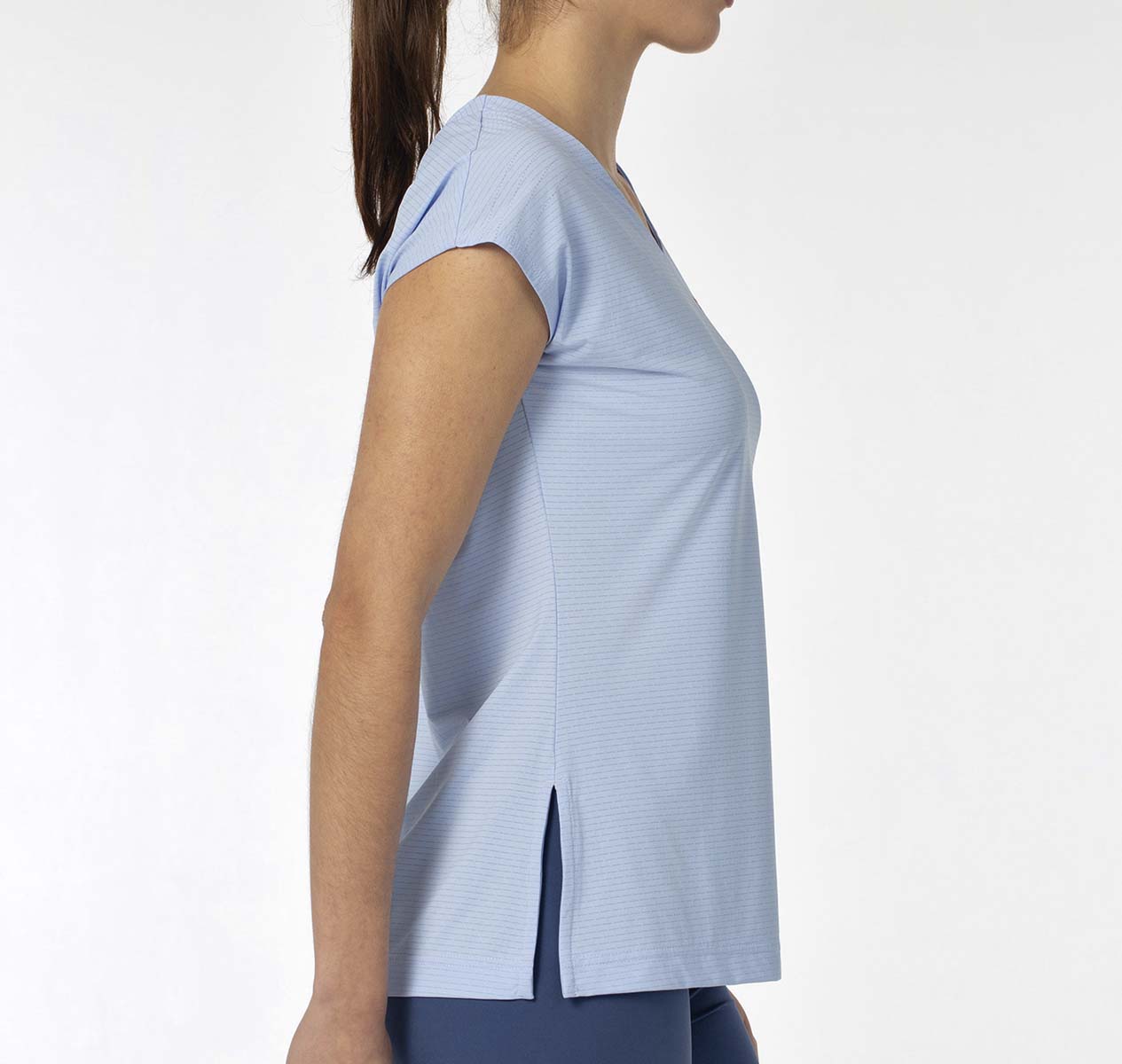 T-shirt de Mulher Delfi Azul-3