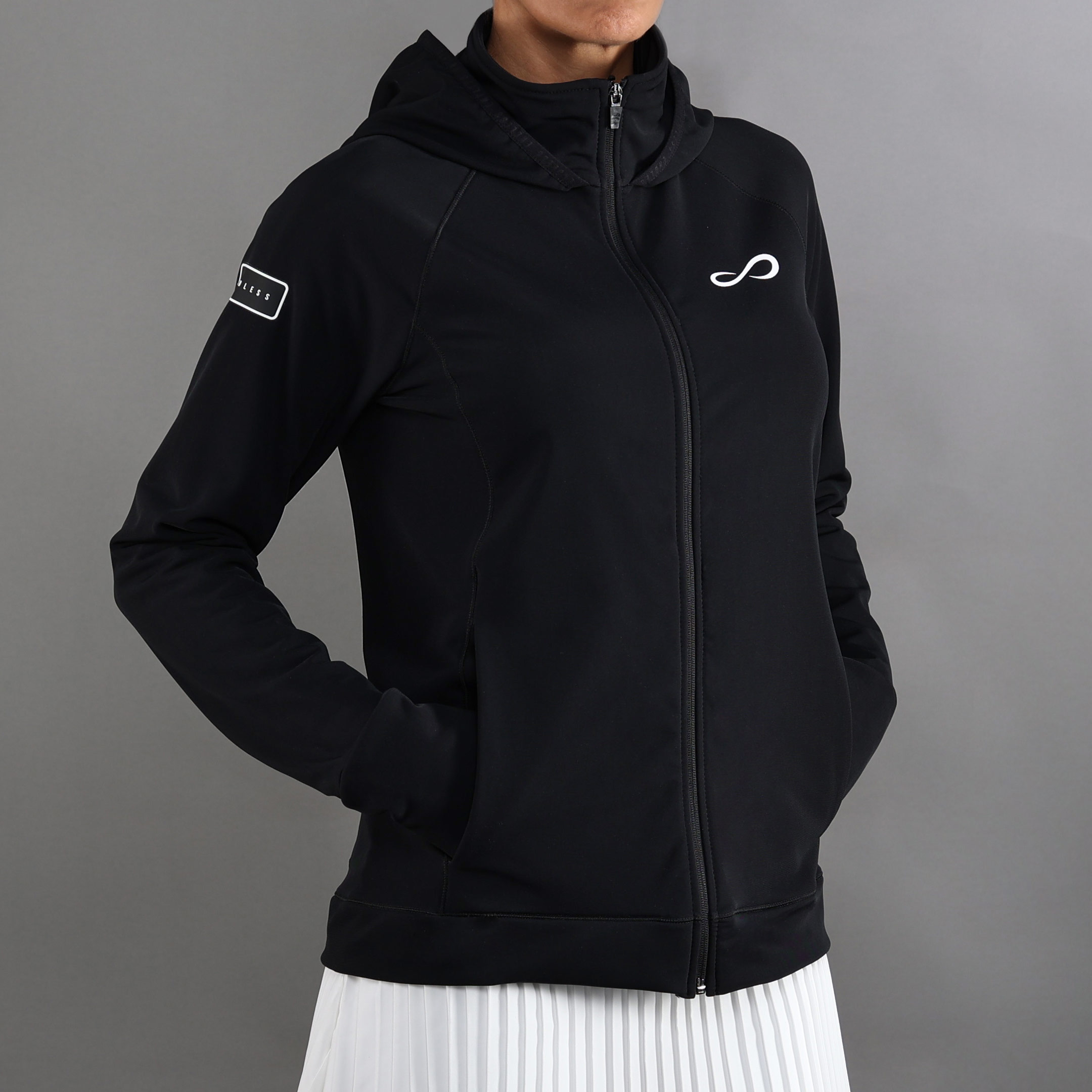 Casaco de Mulher Brick Preto-2