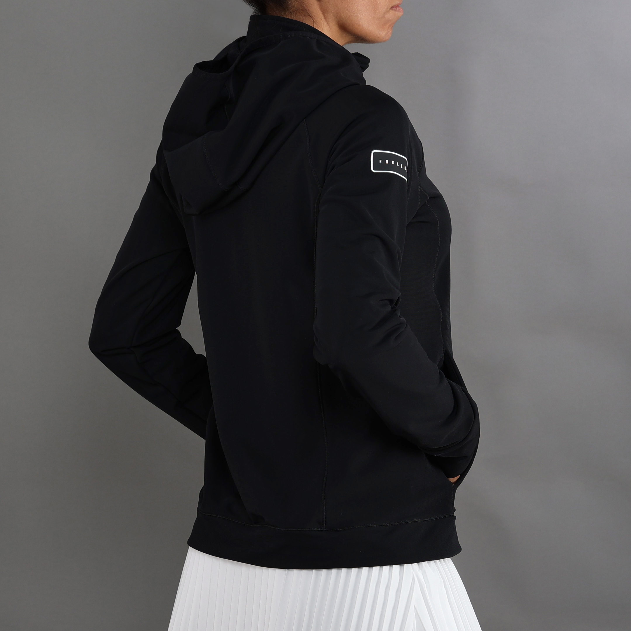 Casaco de Mulher Brick Preto-3