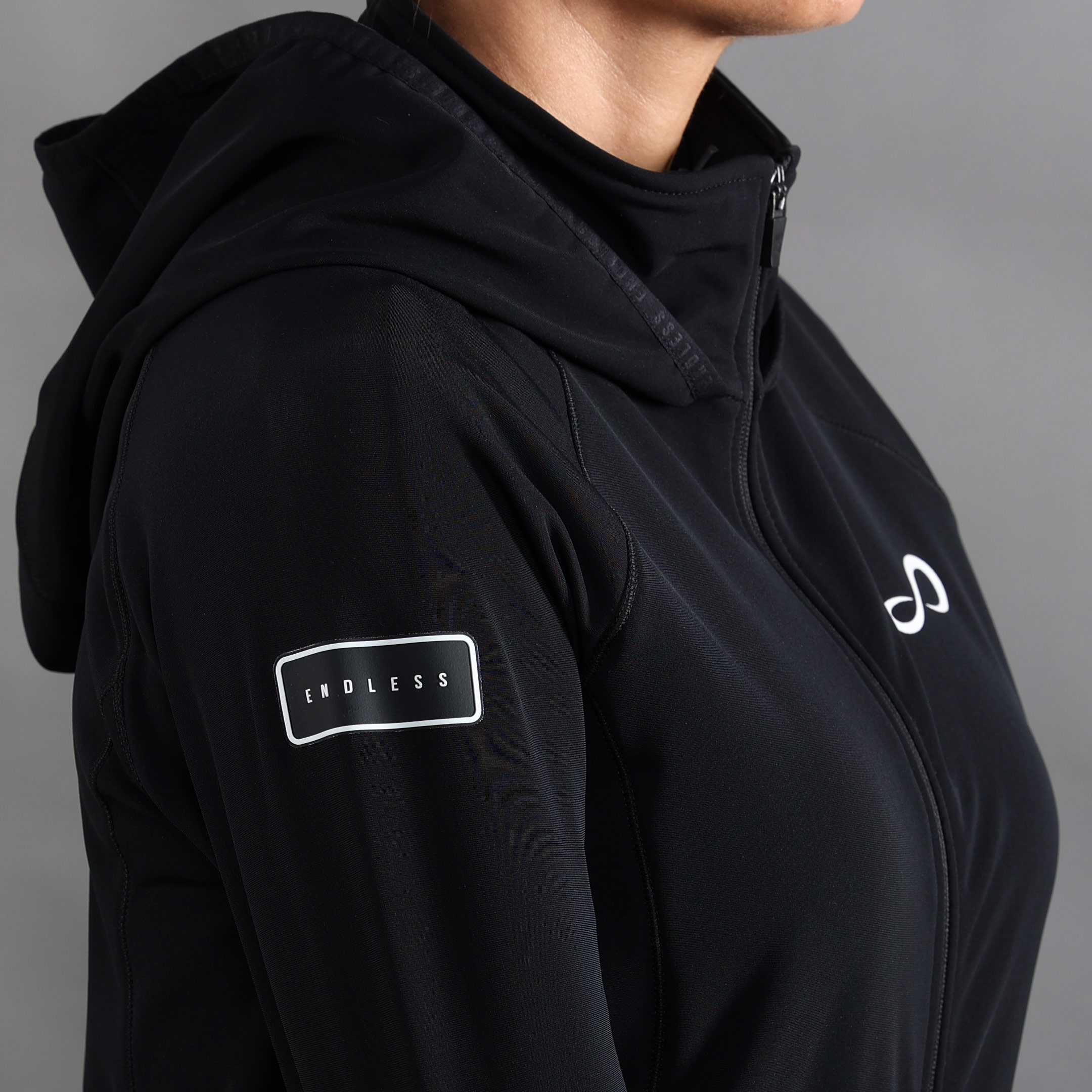 Casaco de Mulher Brick Preto-4