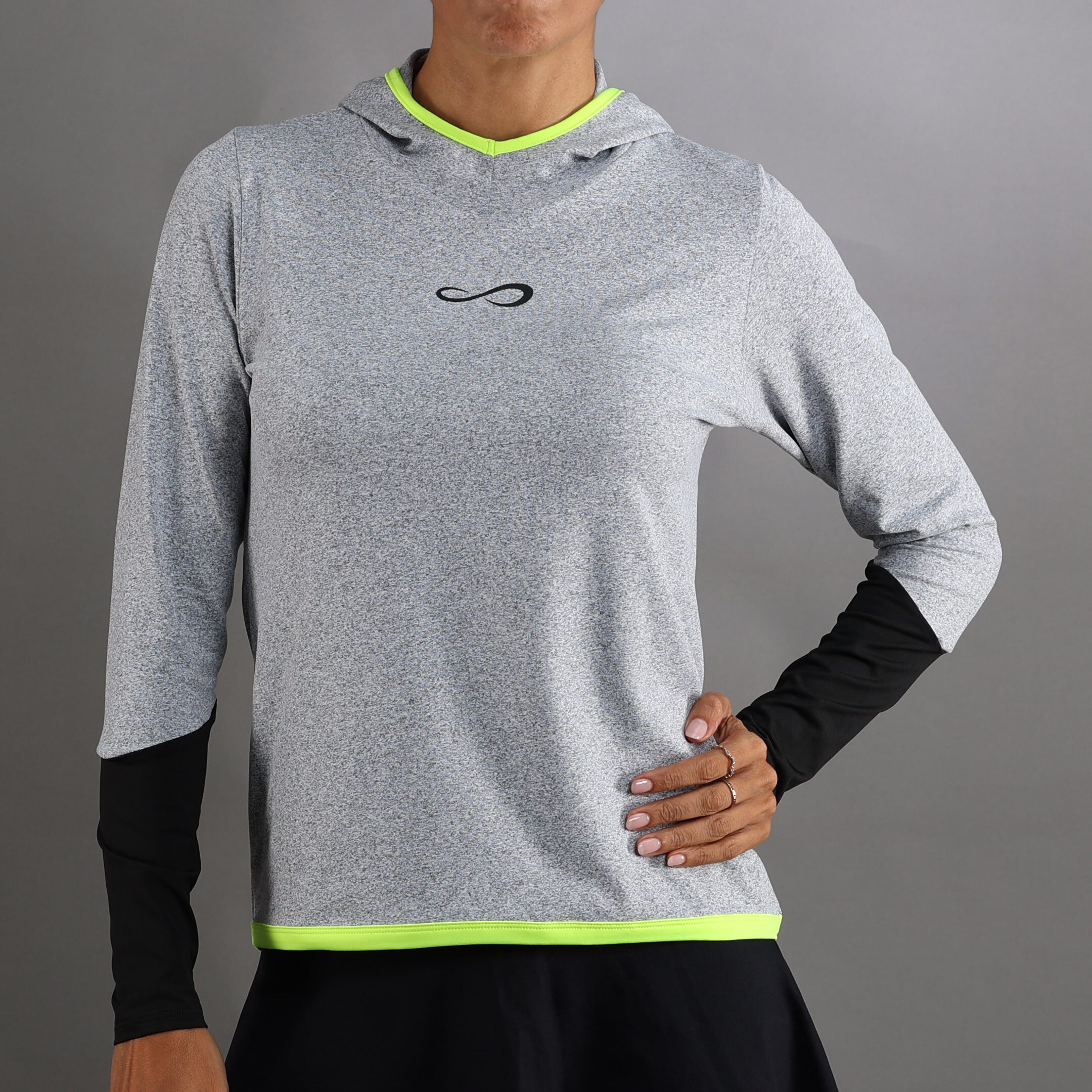 Sweatshirt de Mulher Breath Line Cinzento-1