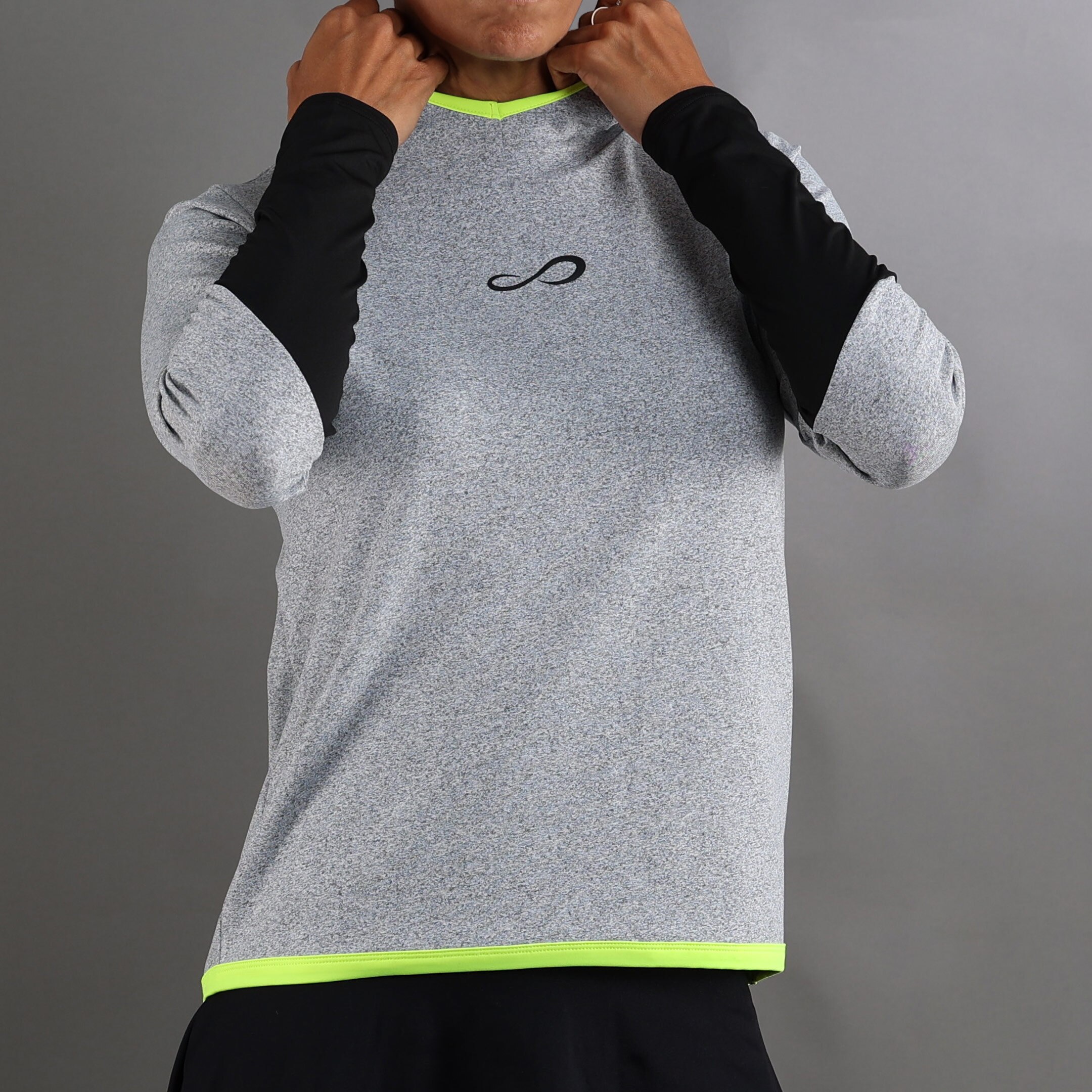 Sweatshirt de Mulher Breath Line Cinzento-3