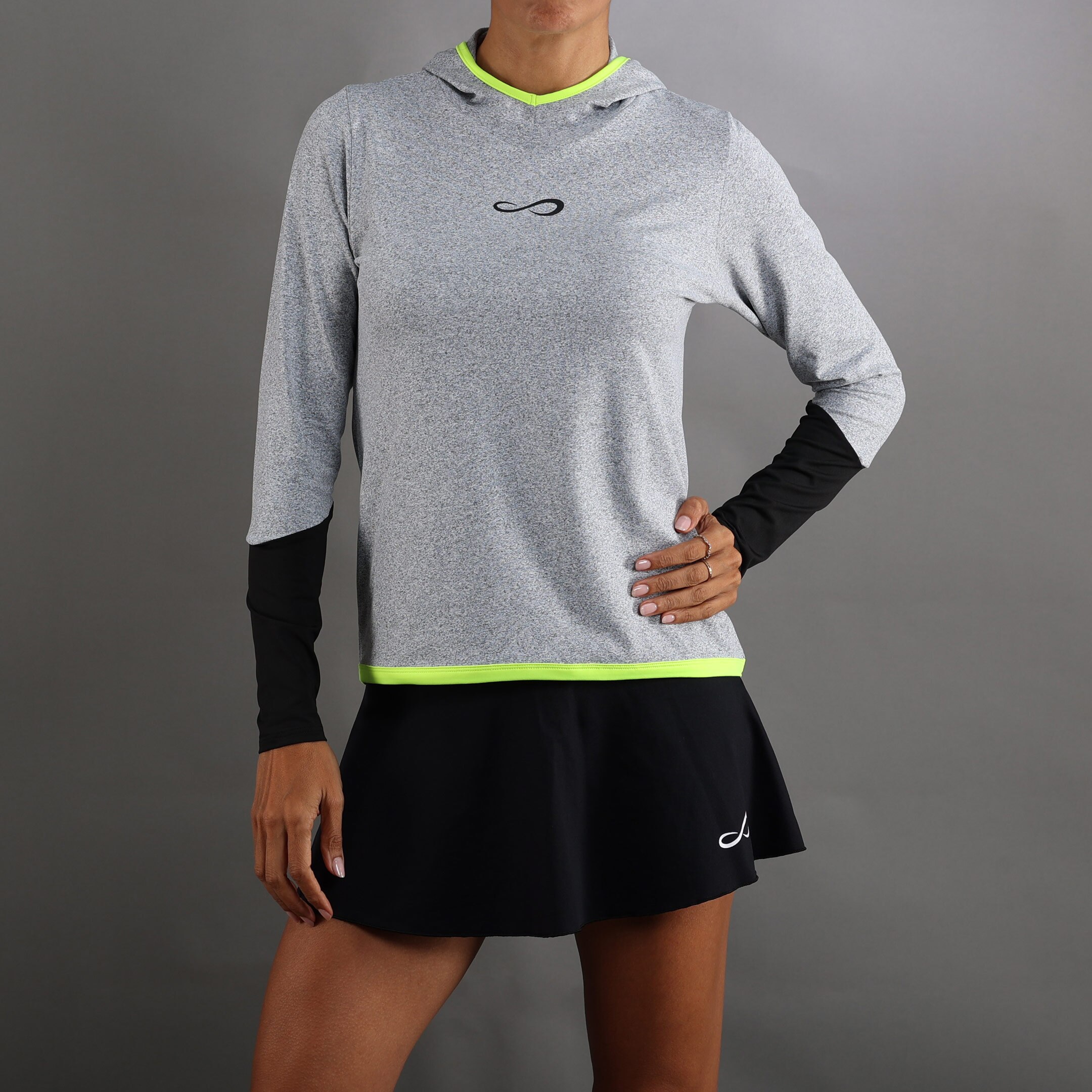 Sweatshirt de Mulher Breath Line Cinzento-4