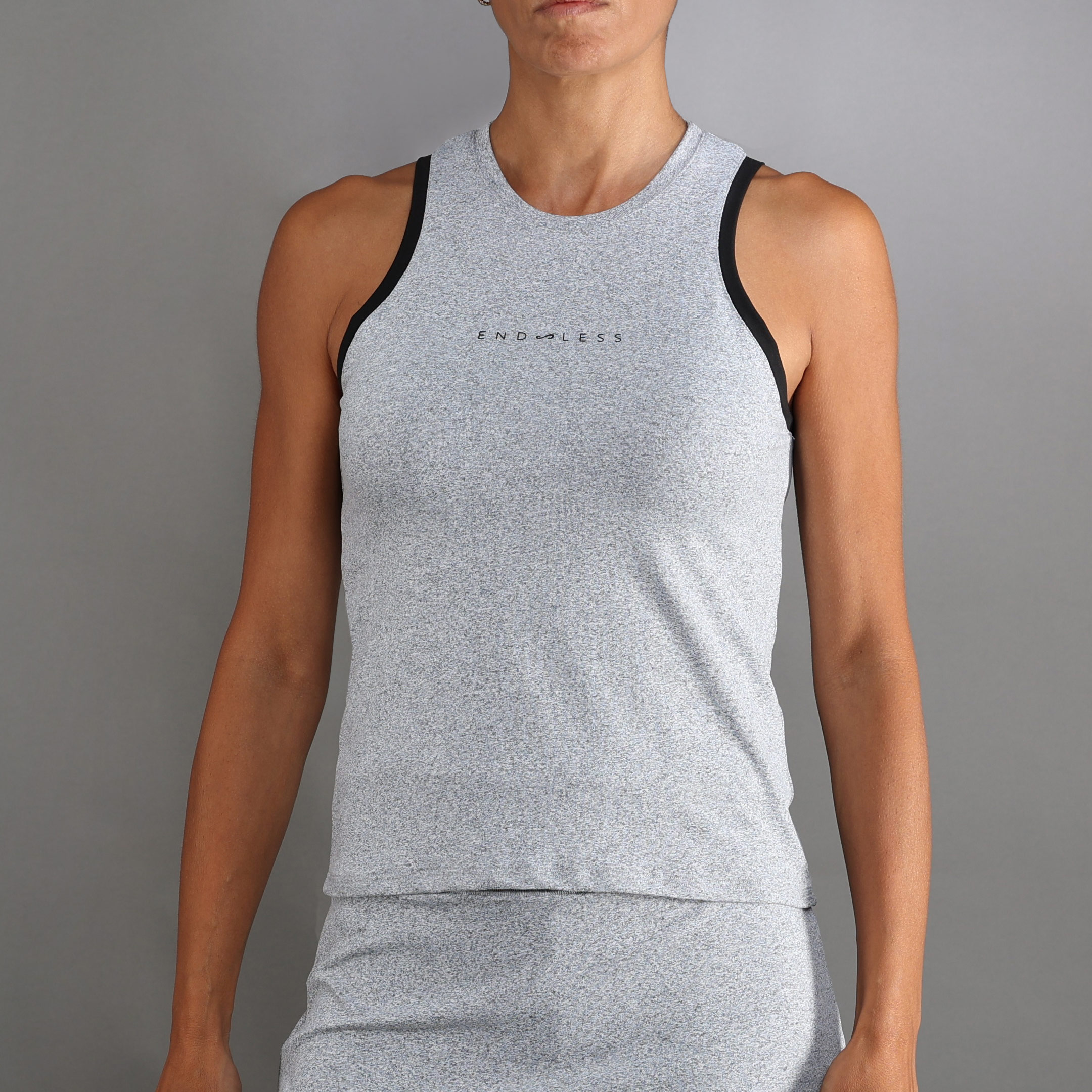 T-shirt de Mulher Essential Cinzento-3