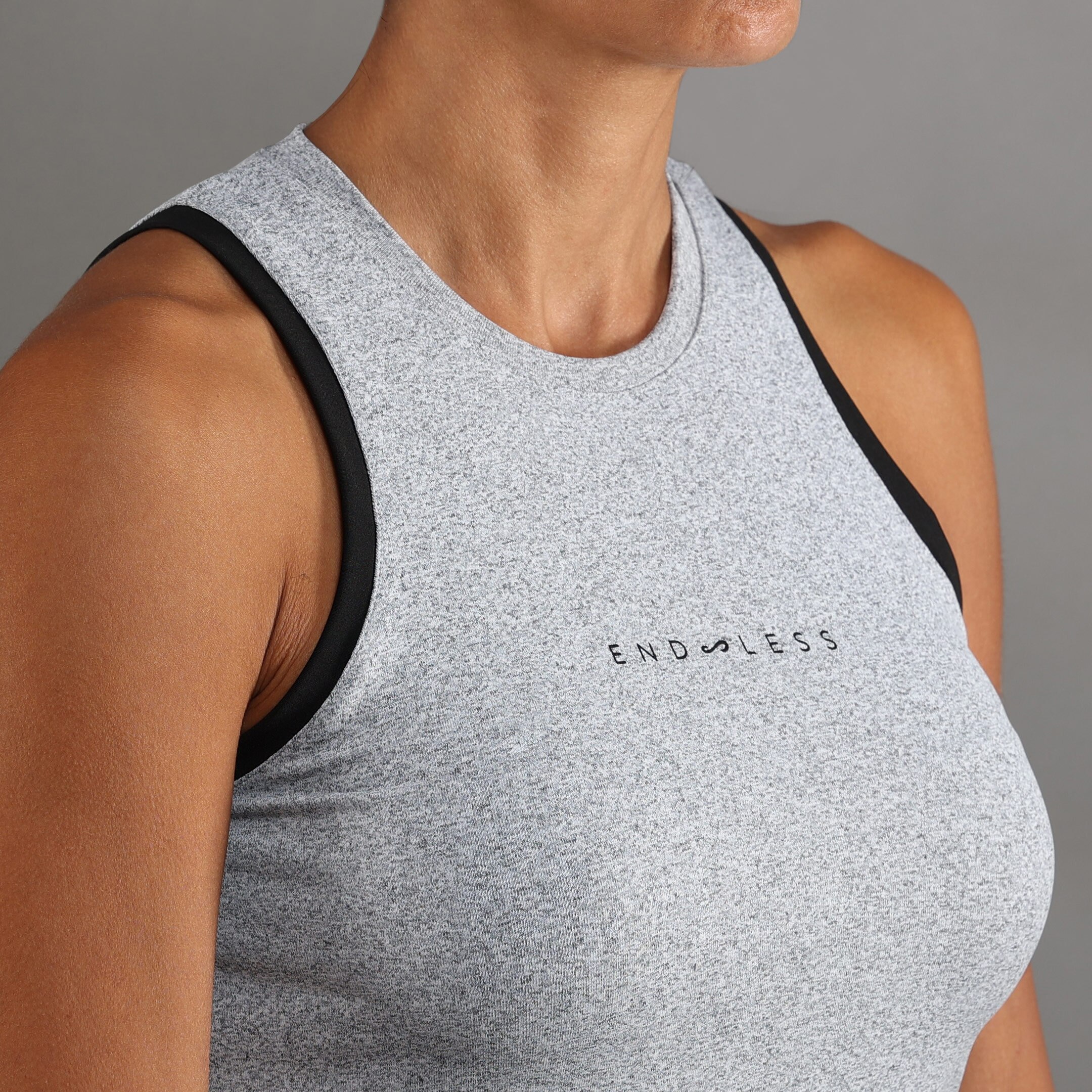 T-shirt de Mulher Essential Cinzento-4