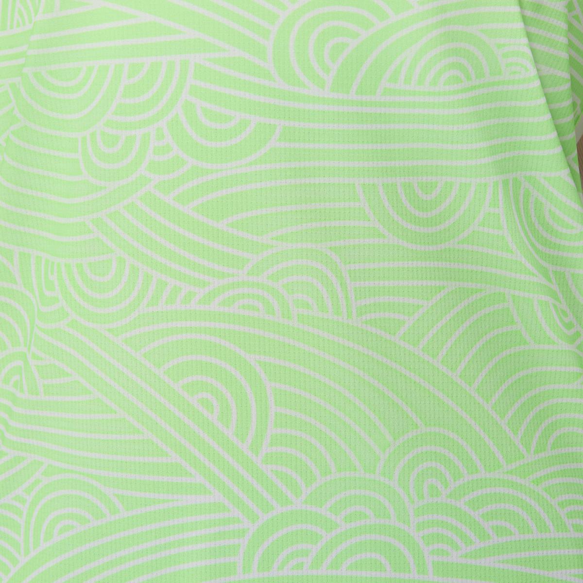 T-shirt de Padel de Mulher Padel Court All Over Print SS Top Branco / Verde-6