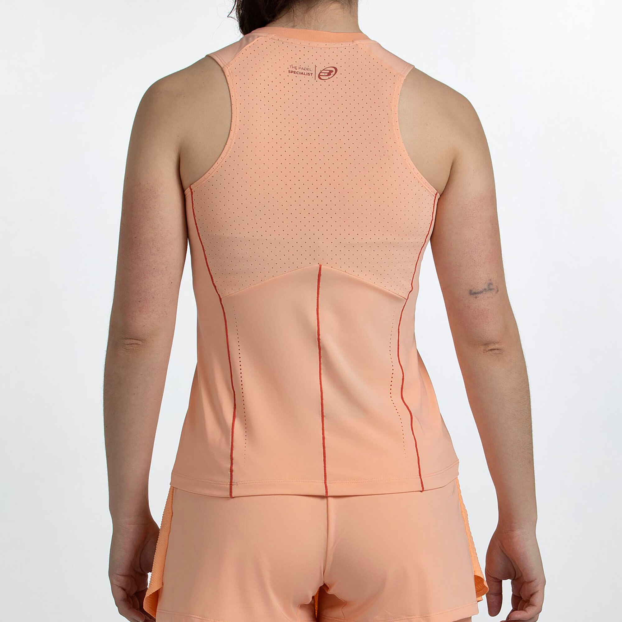 T-shirt sem Mangas de Mulher Aldaia Laranja-2