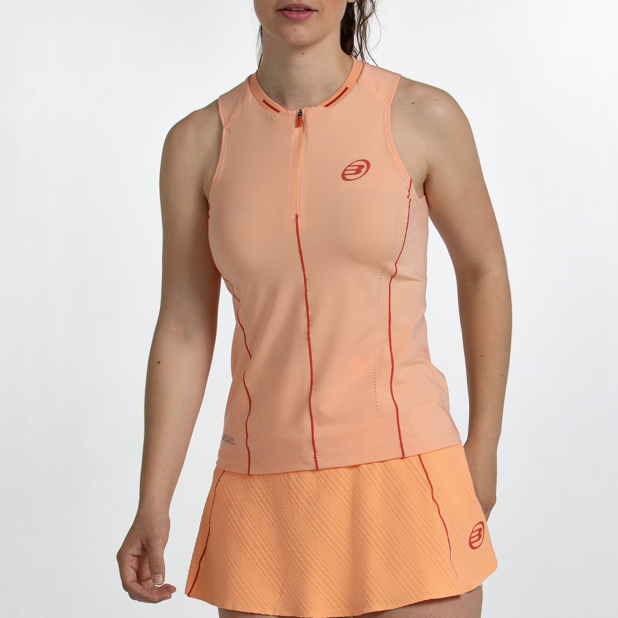 T-shirt sem Mangas de Mulher Aldaia Laranja-5