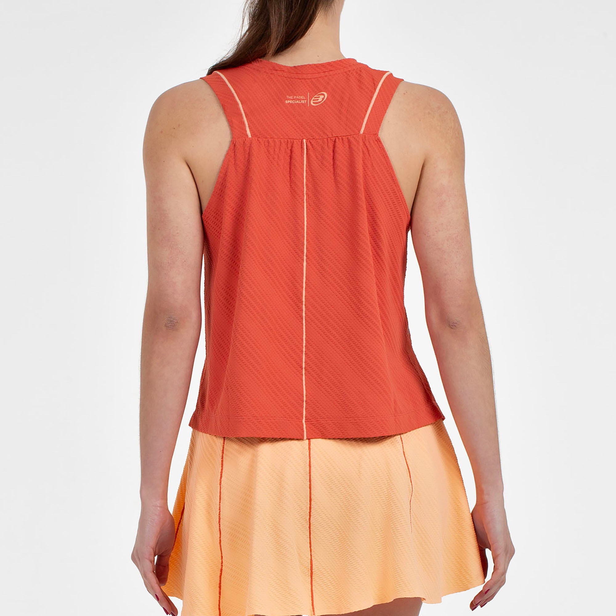 T-shirt sem Mangas de Mulher Amalia Laranja-2