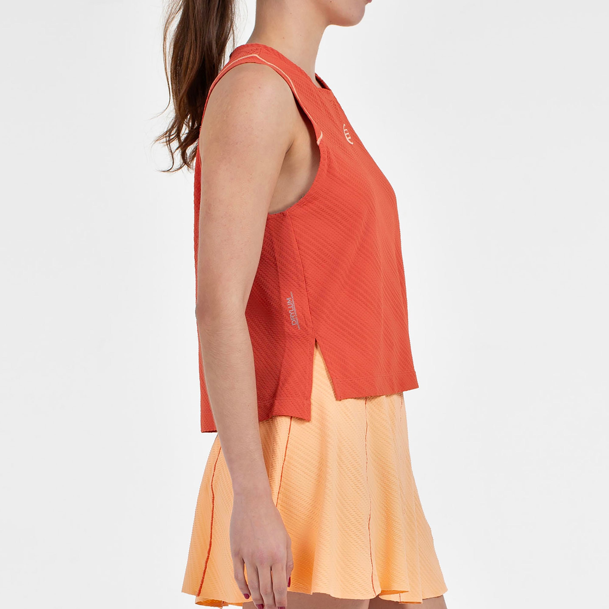 T-shirt sem Mangas de Mulher Amalia Laranja-4