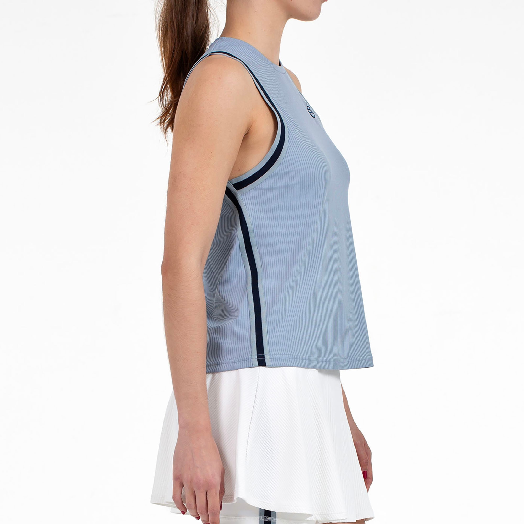 T-shirt sem Mangas de Mulher Talava Azul-4
