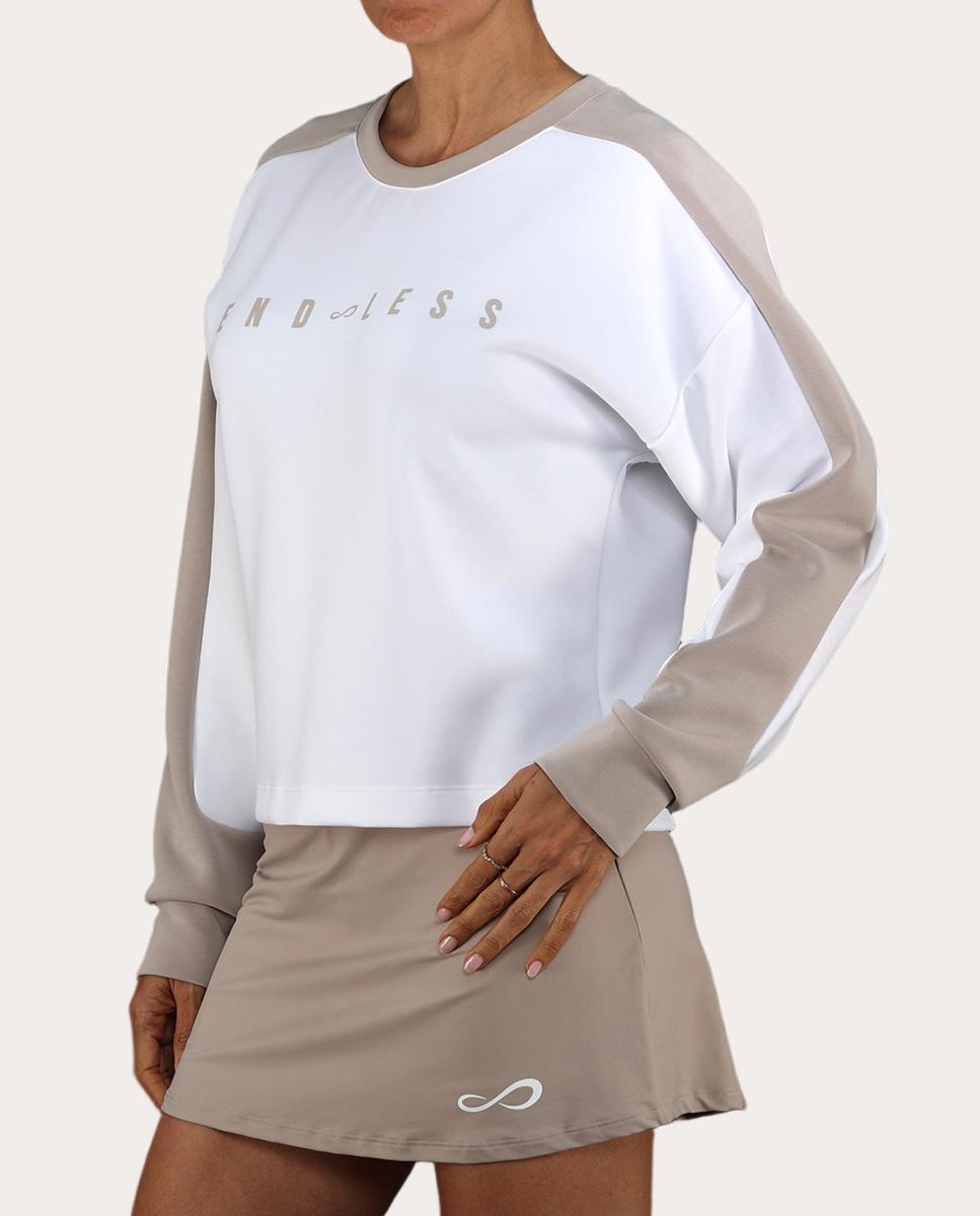 Sweatshirt de Mulher Halo Branco-3
