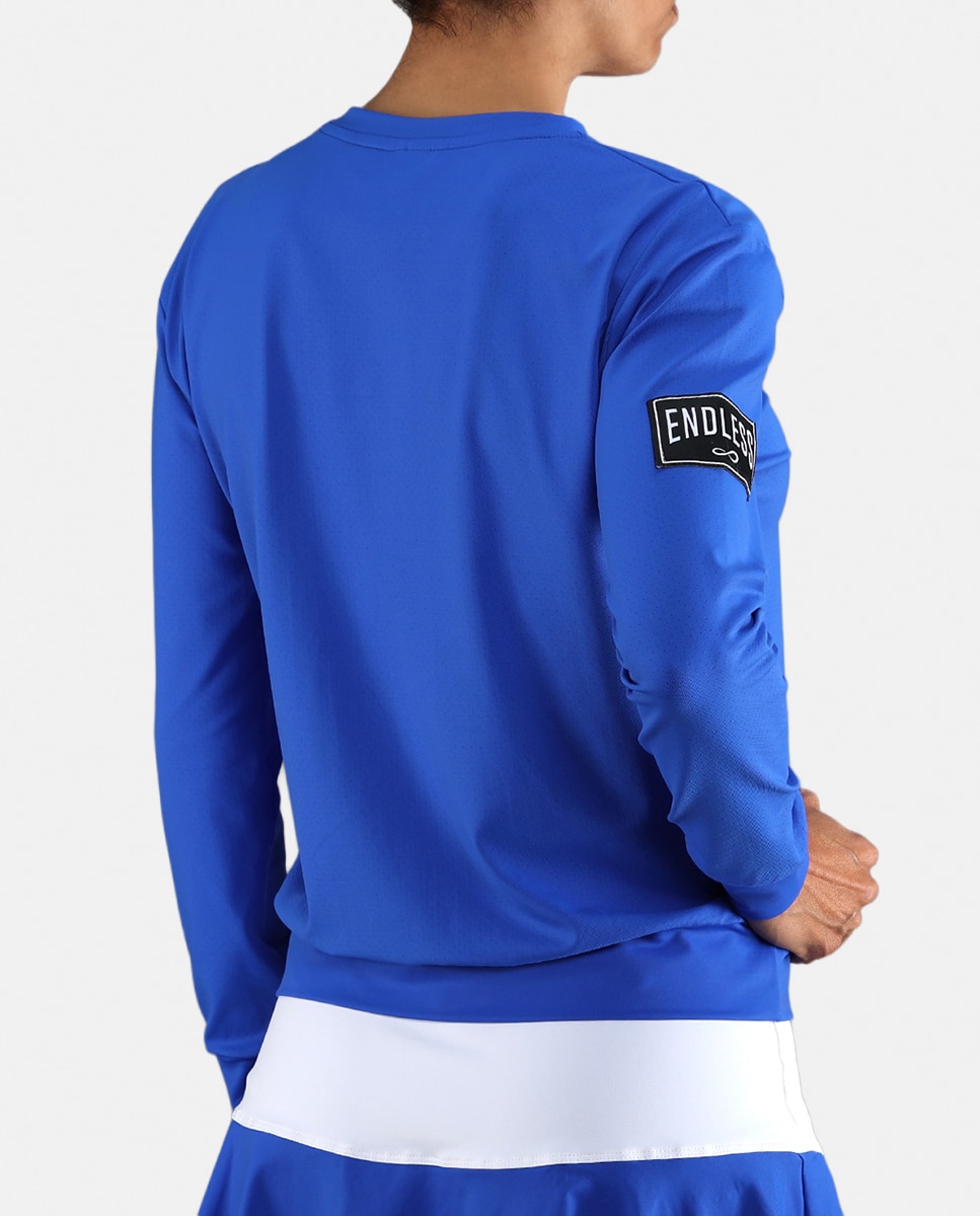 Sweatshirt de Mulher Inner Tech Azul-elétrico-2