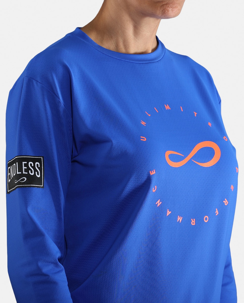 Sweatshirt de Mulher Inner Tech Azul-elétrico-4