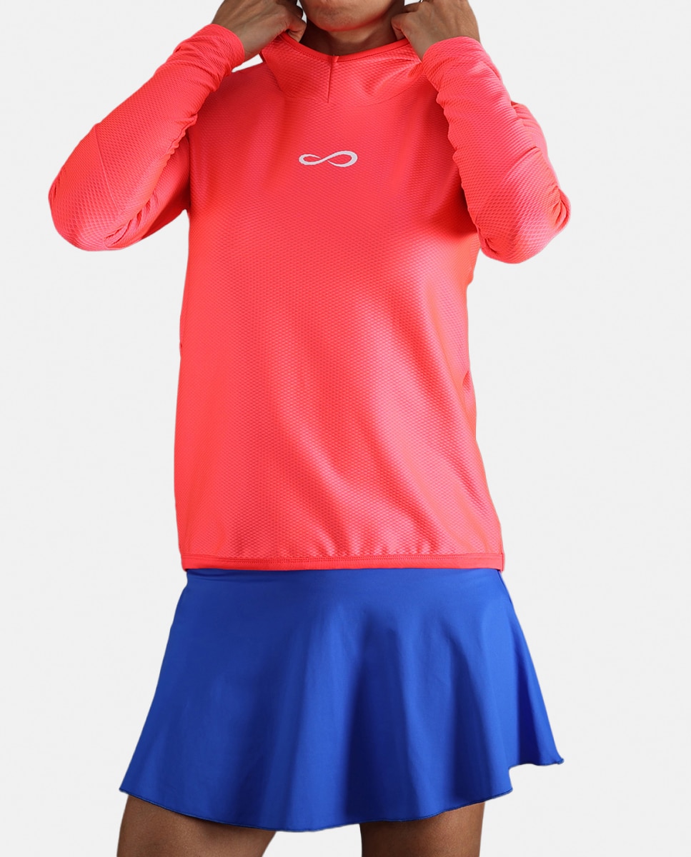 Sweatshirt de Mulher Breath Line Vermelho-3