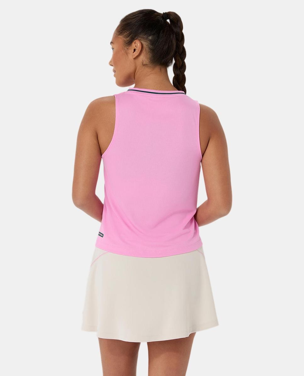 T-shirt de Mulher Padel Court Sleeveless Top Fúcsia-2