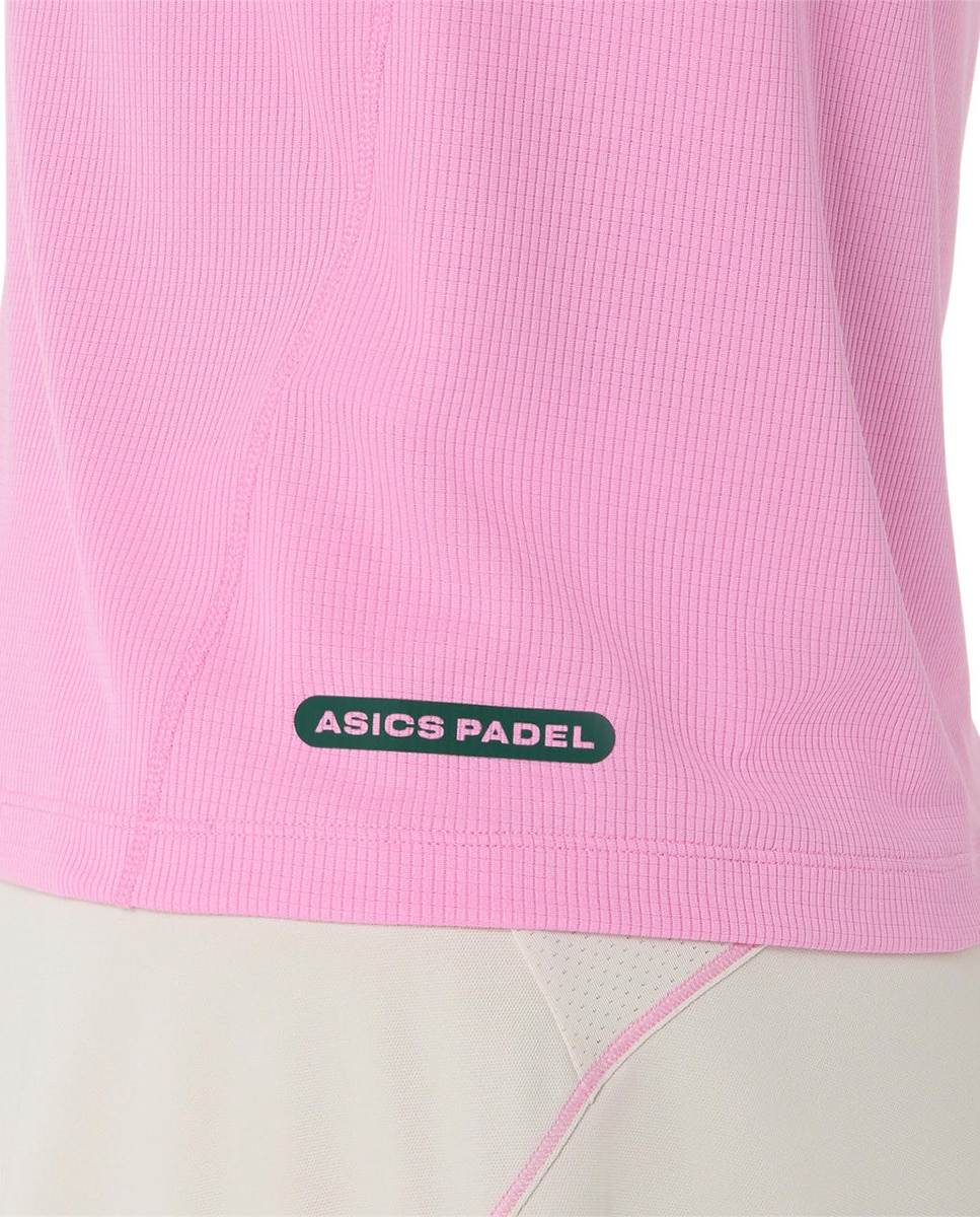 T-shirt de Mulher Padel Court Sleeveless Top Fúcsia-6