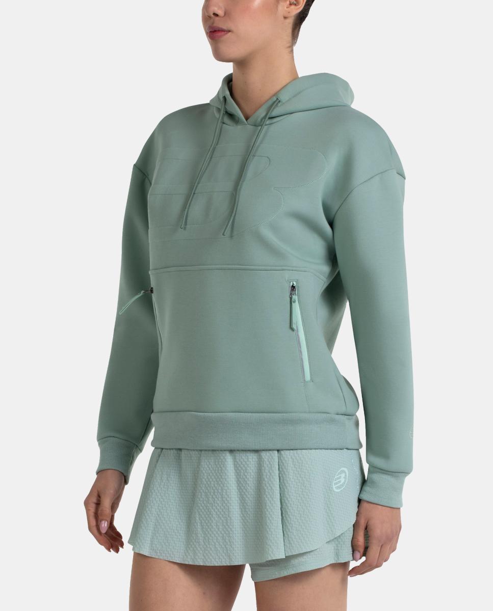 Sweatshirt de Mulher Eolia Bullpadel Verde-2