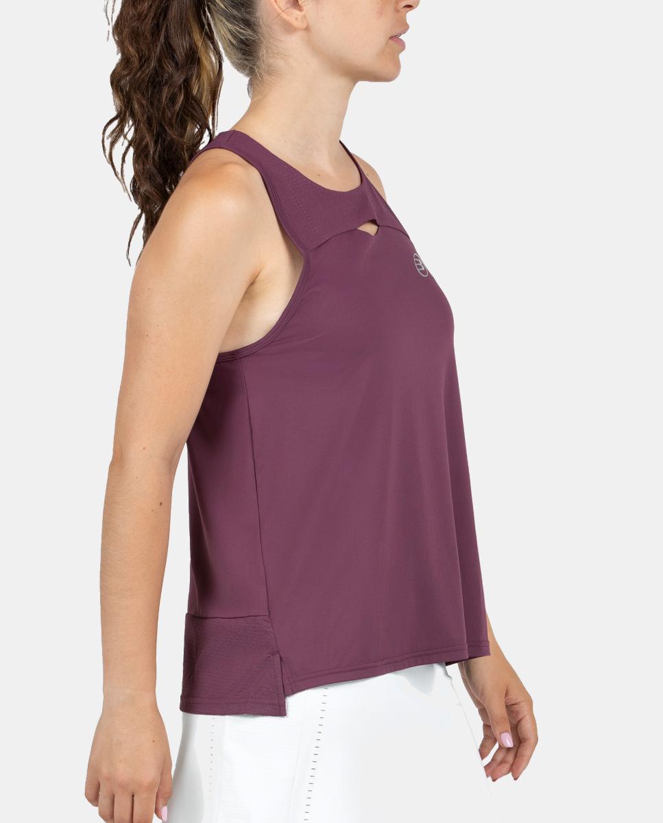 T-Shirt S/Mangas de Mulher Olene Bullpadel Vermelho-3