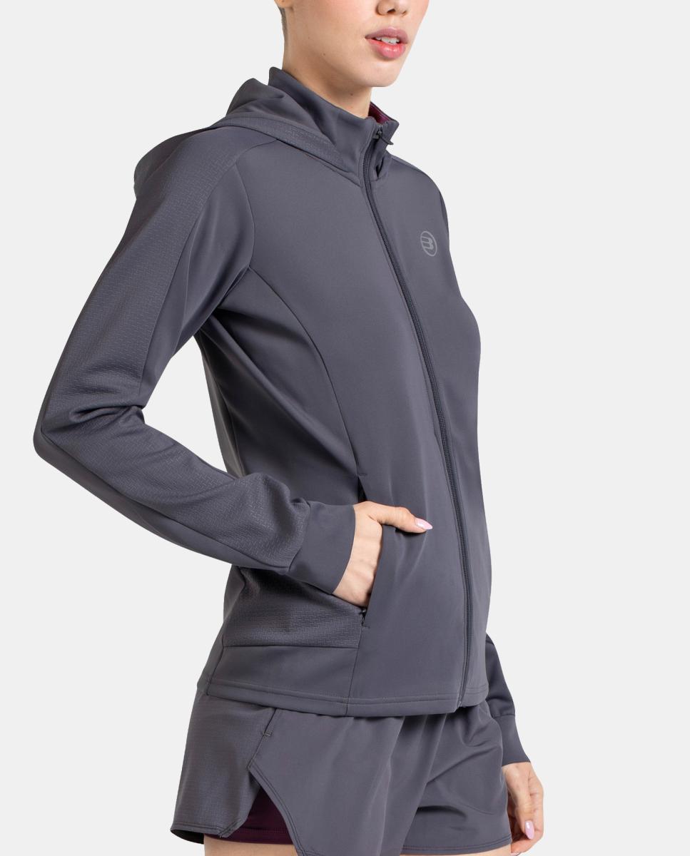 Sweatshirt de Mulher Otalo Bullpadel Cinzento-5
