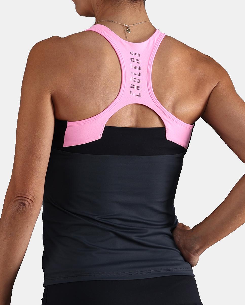 T-Shirt de Mulher Code Endless Preto / Cinzento-2