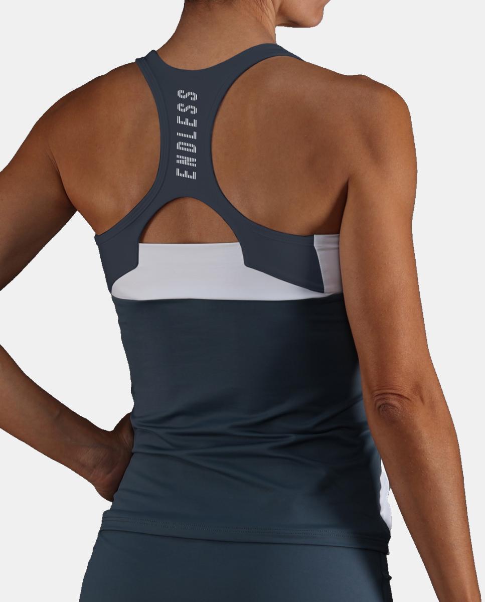 T-Shirt de Mulher Code Endless Azul / Branco-2