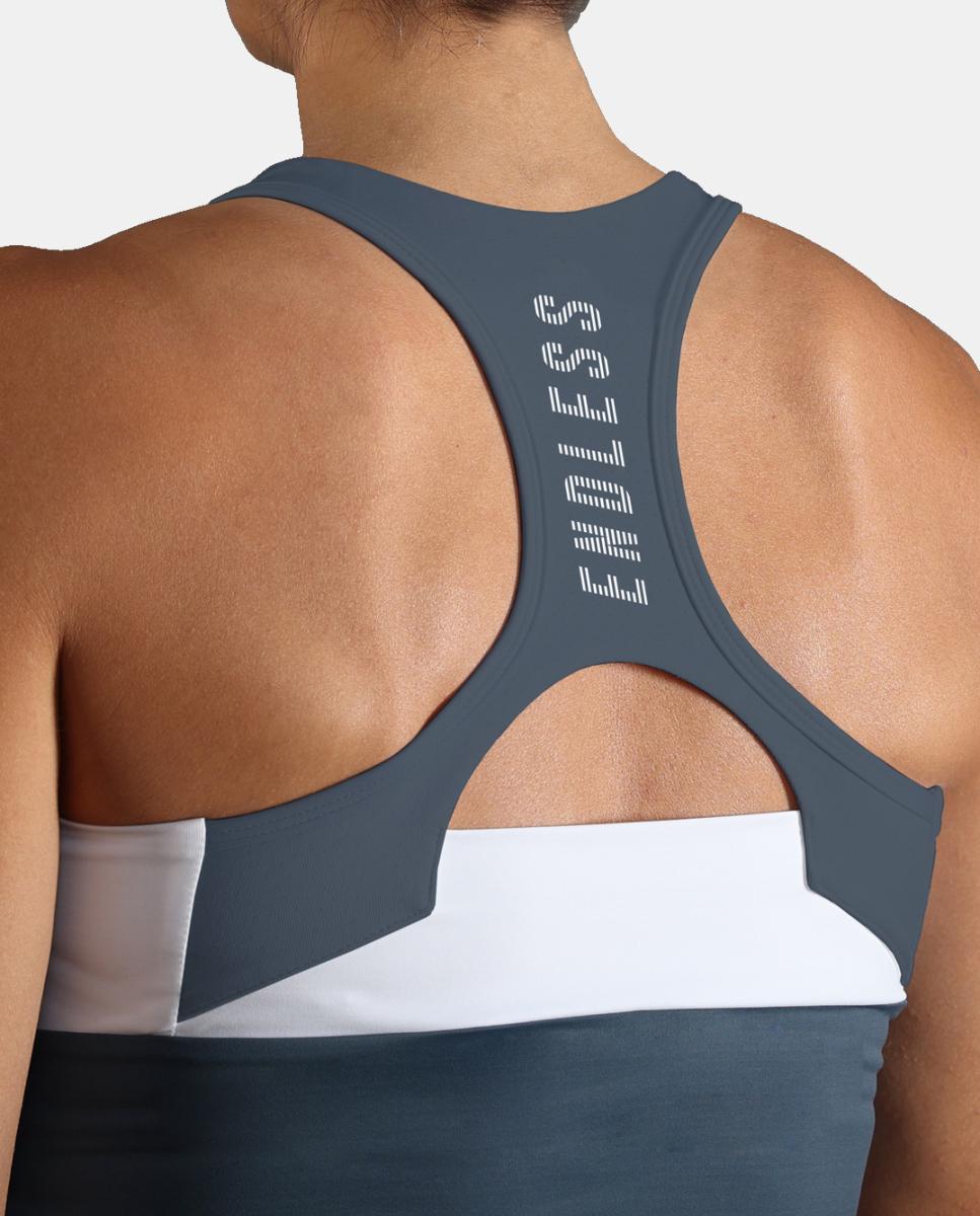 T-Shirt de Mulher Code Endless Azul / Branco-4