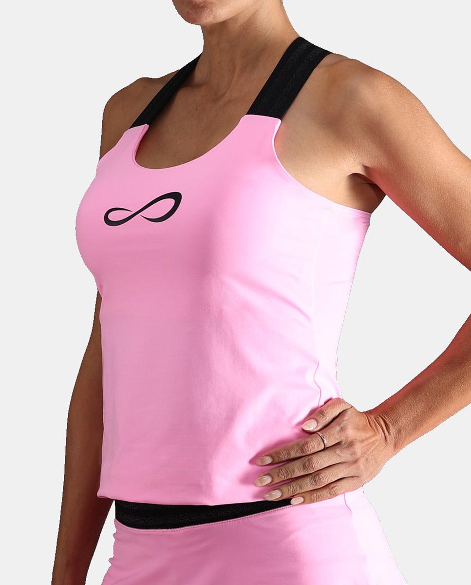 T-Shirt de Mulher Gloss Endless Rosa-pastilha-3