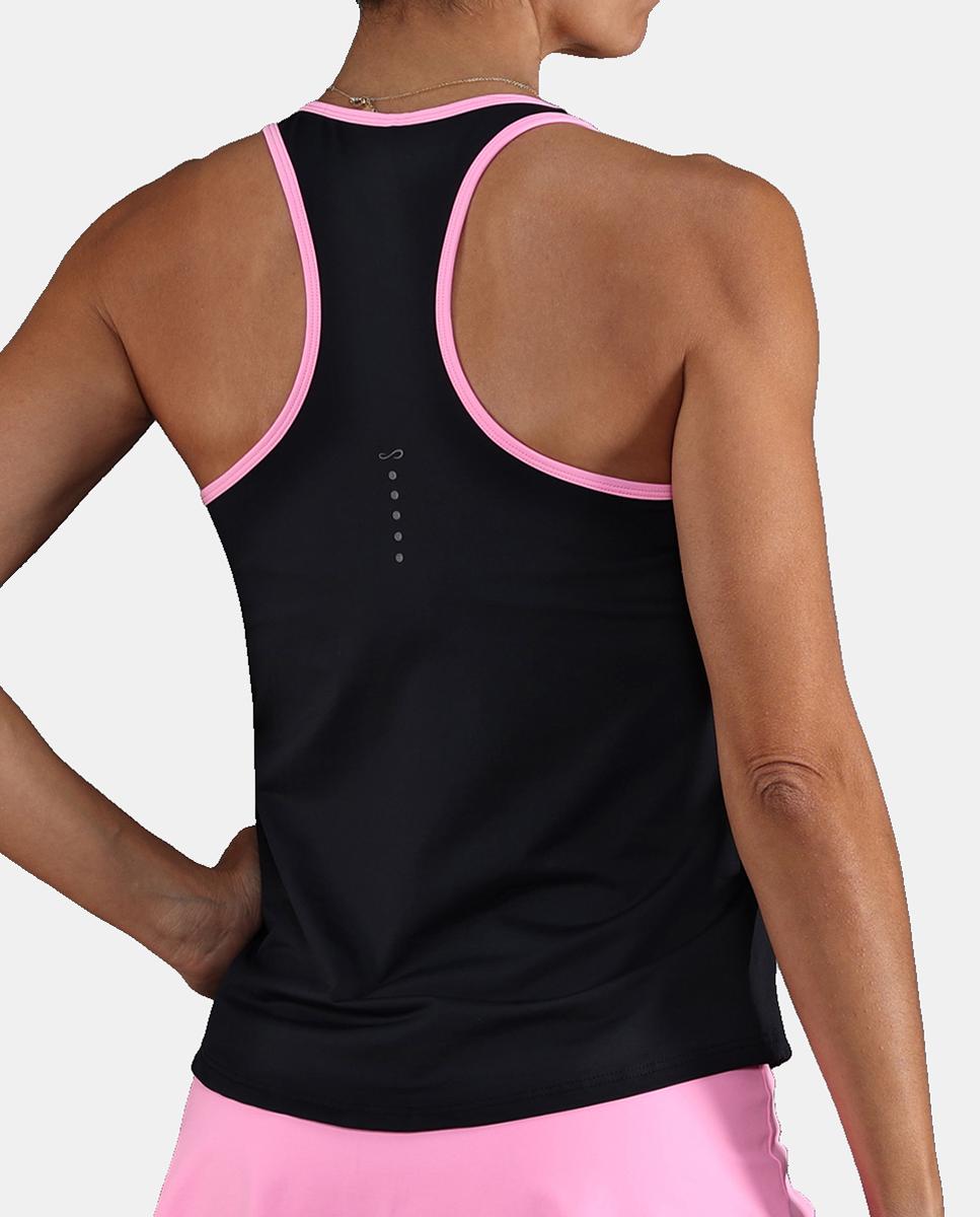 T-Shirt de Mulher Cercle Endless Preto / Rosa-2